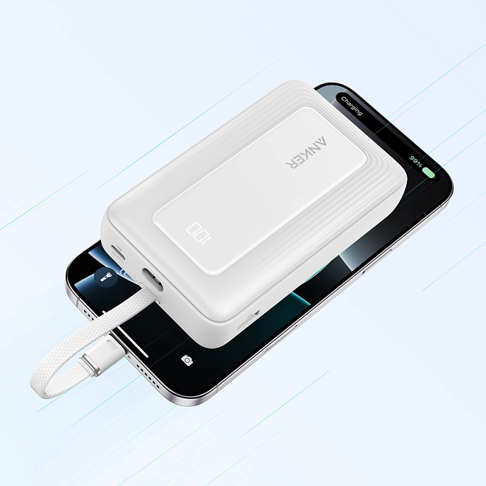 Внешний аккумулятор Anker Zolo Power Bank 20K 30W White - рис.3