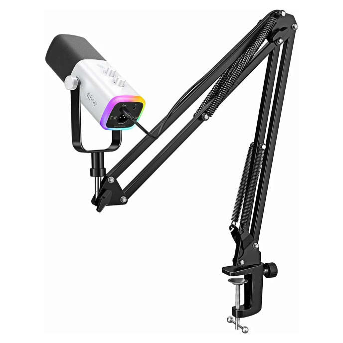 Микрофон для стриминга и игр Fifine AmpliGame AM8 White - рис.7