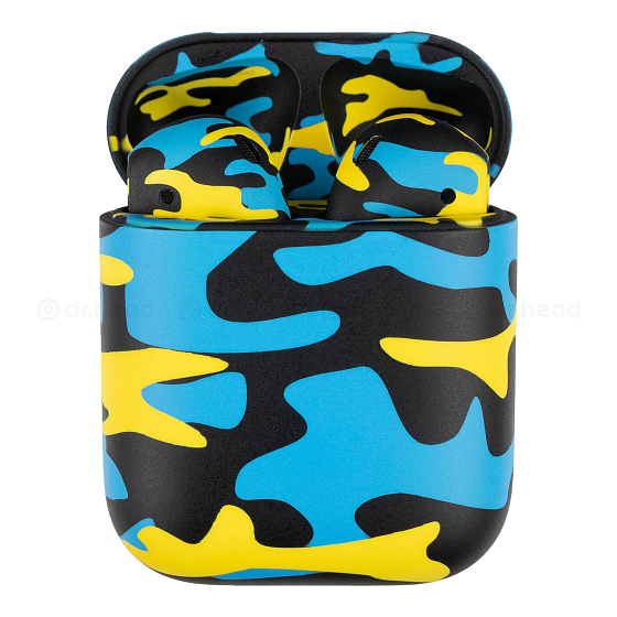 Беспроводные наушники Apple Airpods 2 Total Yellow Camo Matte - рис.0