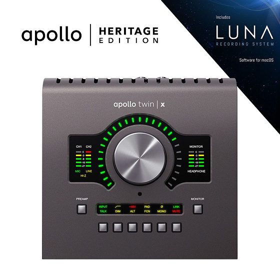 Аудиоинтерфейс Universal Audio Apollo Twin X QUAD Heritage Edition - рис.0