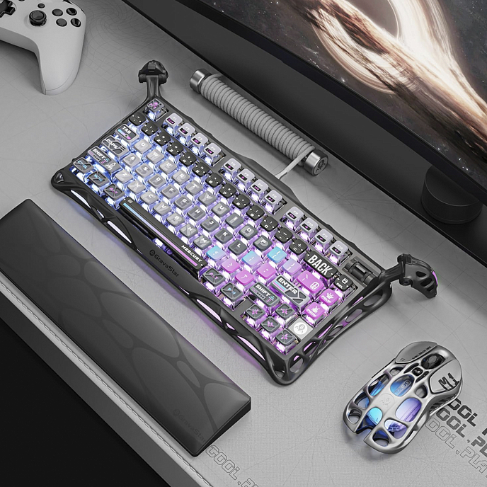 Клавиатура Gravastar Mercury K1 Pro Pink/Black - рис.14