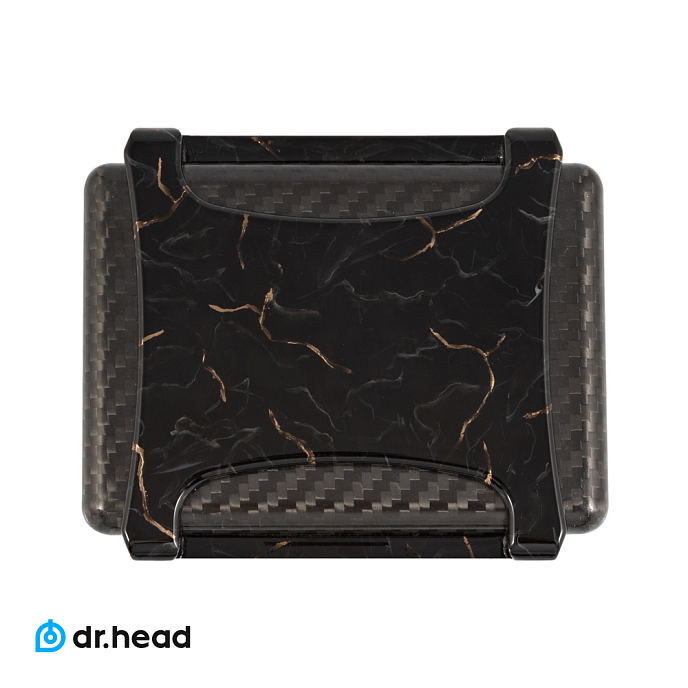Чехол для наушников Dr.Head Carbon Black Gold IEM Case - рис.0