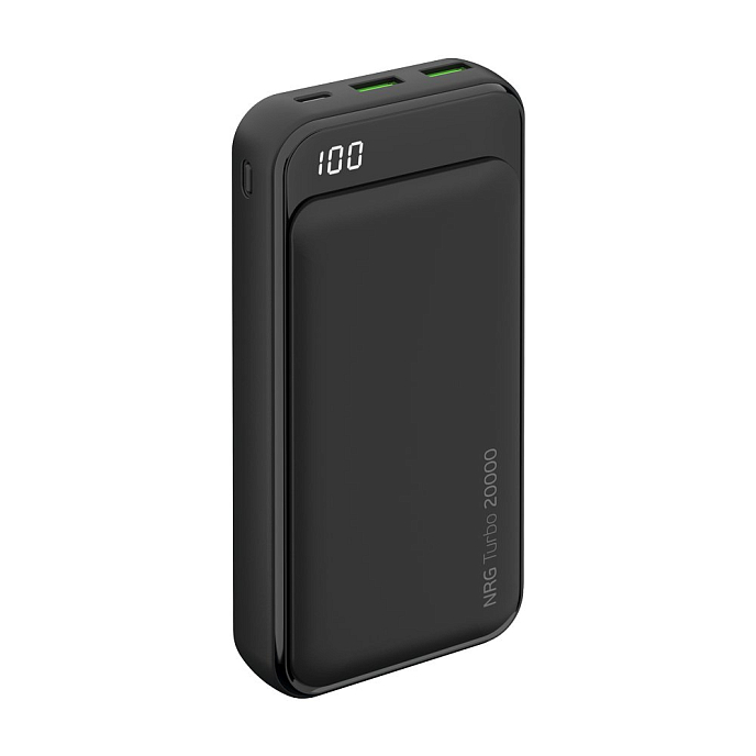Внешний аккумулятор Deppa NRG Turbo Compact 20000 mAh QC 3.0 Black - рис.0