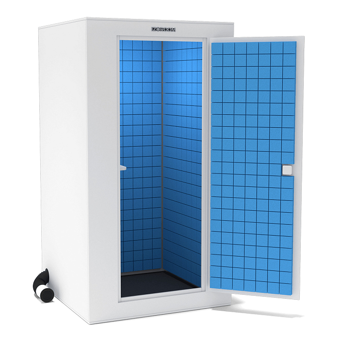 Акустическая кабина IzoRoom Standard without window White Blue - рис.0