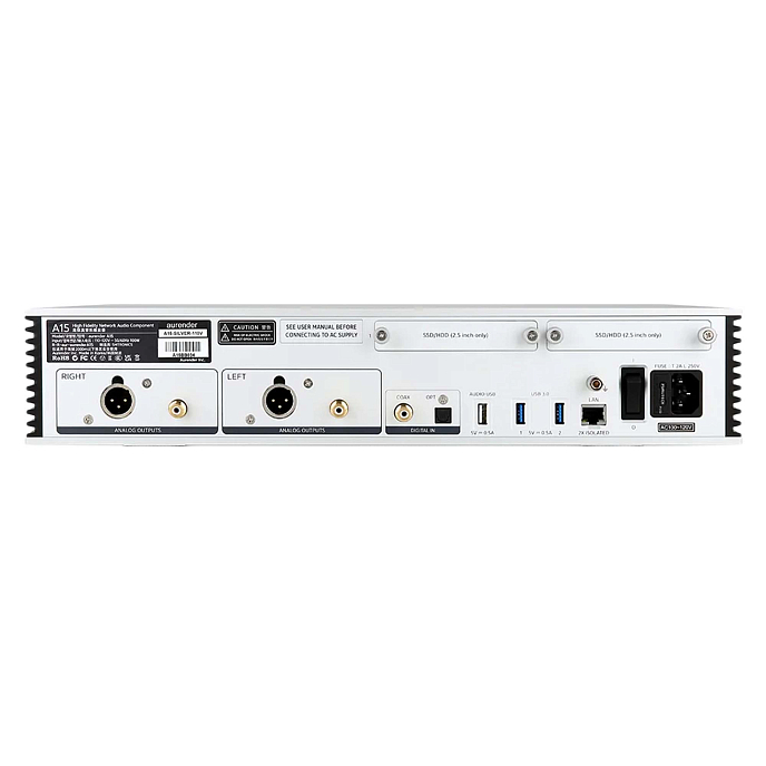 Сетевой аудиоплеер Aurender A15 2TB Silver - рис.1