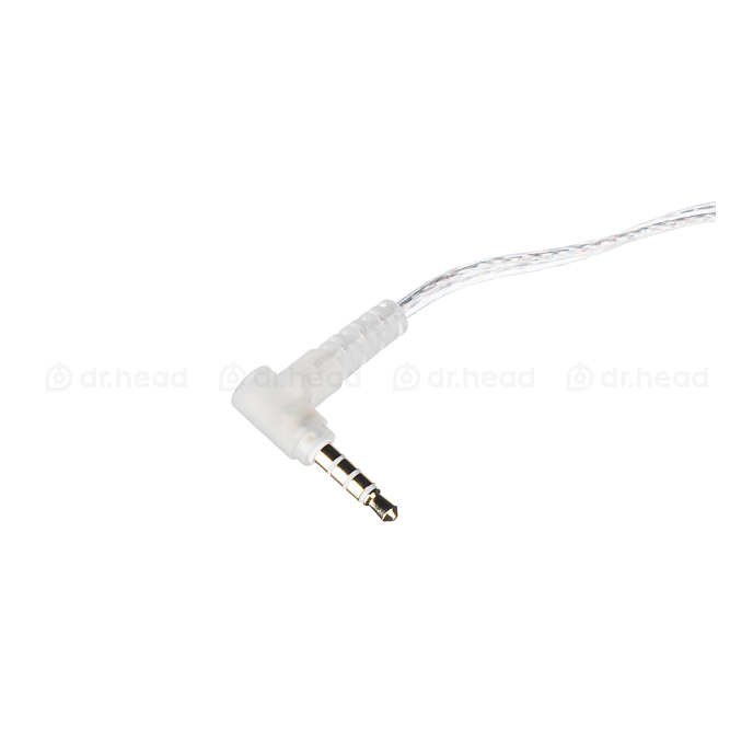 Кабель KZ Silver Cable (B) 2pin QDC - 3.5mm 1.2m - рис.1