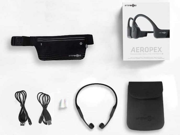 Беспроводные наушники AfterShokz Aeropex Lunar Grey - рис.3