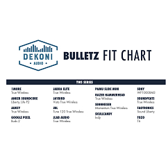 Амбушюры Dekoni Audio Bulletz for TWS 3 Pack Sample Pack