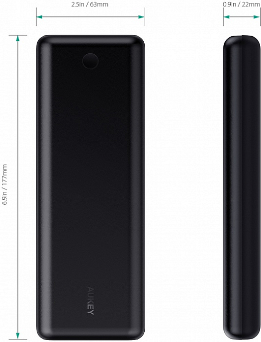 Внешний аккумулятор Aukey Force Series PB-BY20 20100 mAh - рис.2