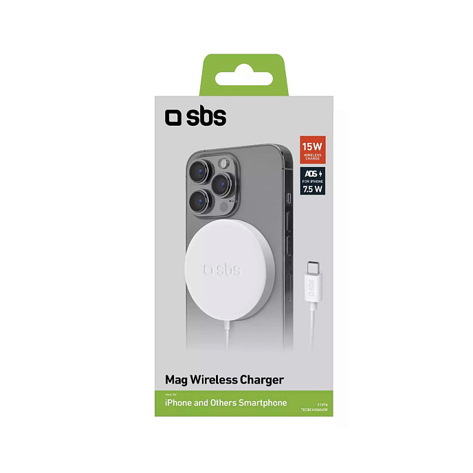 Беспроводная зарядка SBS MagSafe White - рис.1