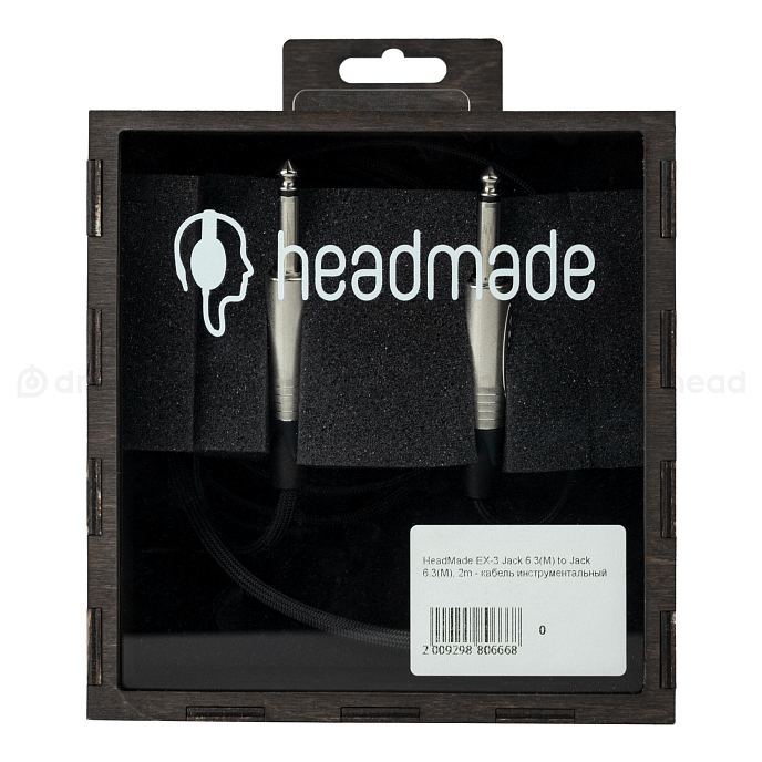 Кабель HeadMade Bennett - 6.3mm(M) - 6.3mm(M), 2m - рис.1