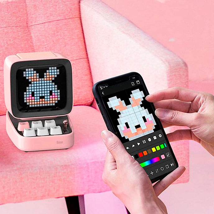 Портативная колонка Divoom Ditoo Pro Pink - рис.7