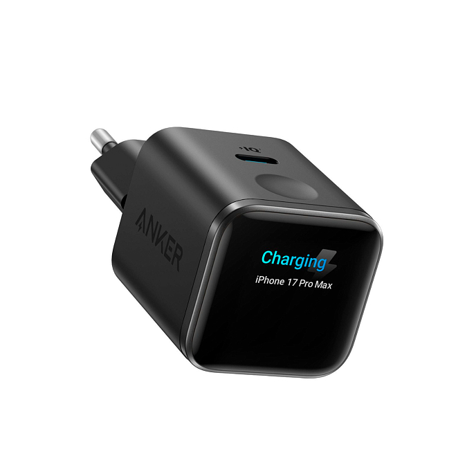 Сетевое зарядное устройство Anker Nano Charger 45W Smart Display Black - рис.0