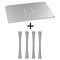 Стойка для Hi-Fi ddHiFi HS400 + SR150 x 4 Anodized Silver/Silver