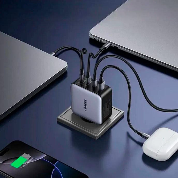 Сетевое зарядное устройство UGREEN X764 Nexode Pro 200W Grey - рис.4