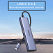 USB HUB Ugreen CM511 6-in-1 USB-C Grey Cosmo - рис.1 USB HUB Ugreen CM511 6-in-1 USB-C Grey Cosmo - рис.1