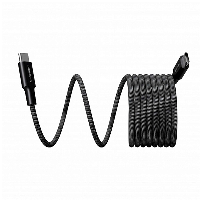 Кабель Magssory Dice C 240W USB-C - USB-C Black 2.4m - рис.1