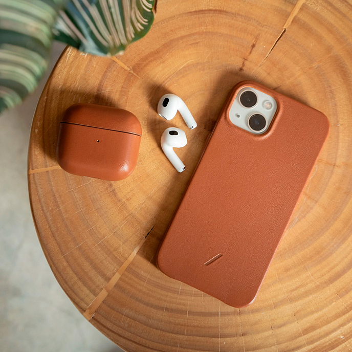 Чехол для Airpods Native Union Leather Case AirPods 3 Brown - рис.6
