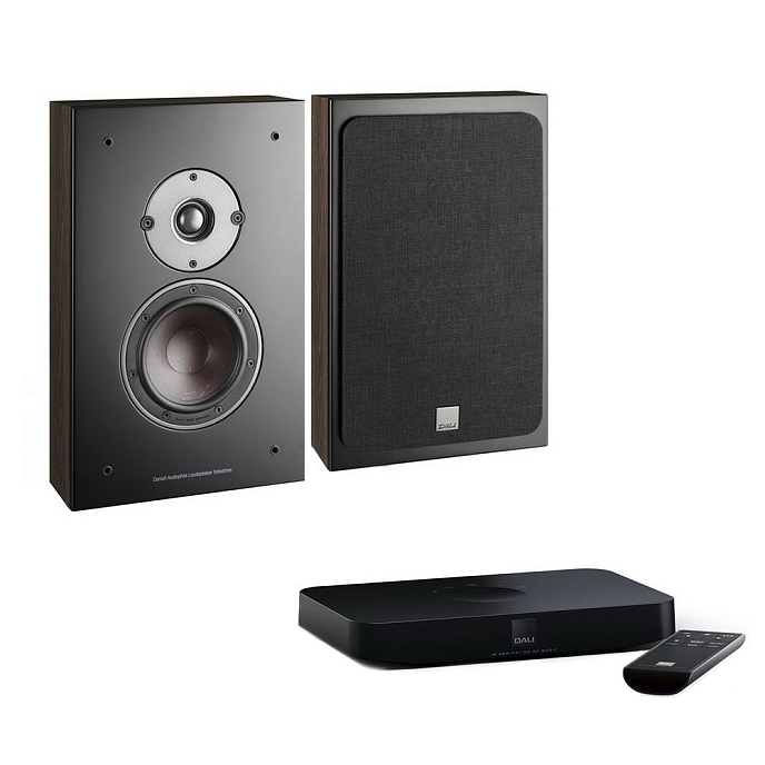 Настенная акустика Dali OBERON On-Wall C Dark Walnut + Sound Hub Compact - рис.0