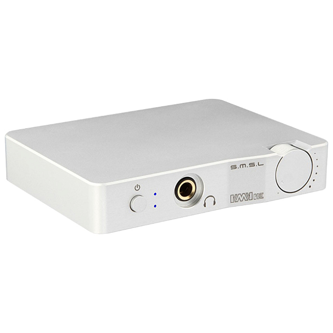 Усилитель для наушников с ЦАП SMSL V2 Silver - рис.0