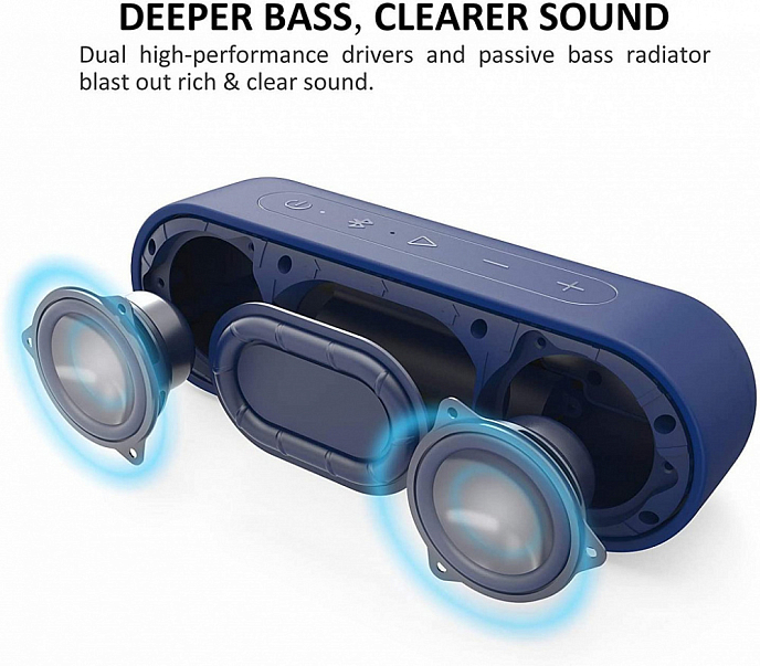 Портативная колонка Tribit XSound Go Bluetooth Speaker Black - рис.2