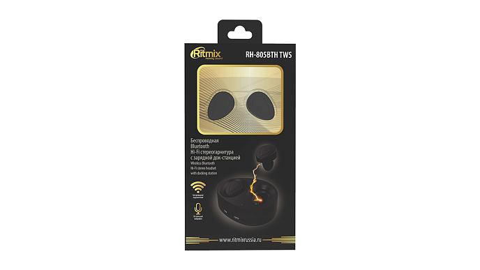 Беспроводные наушники RITMIX RH-805BTH TWS Black - рис.8