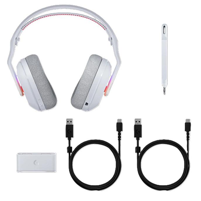 Игровая гарнитура Logitech Astro A20 X Lightspeed Wireless White - рис.5