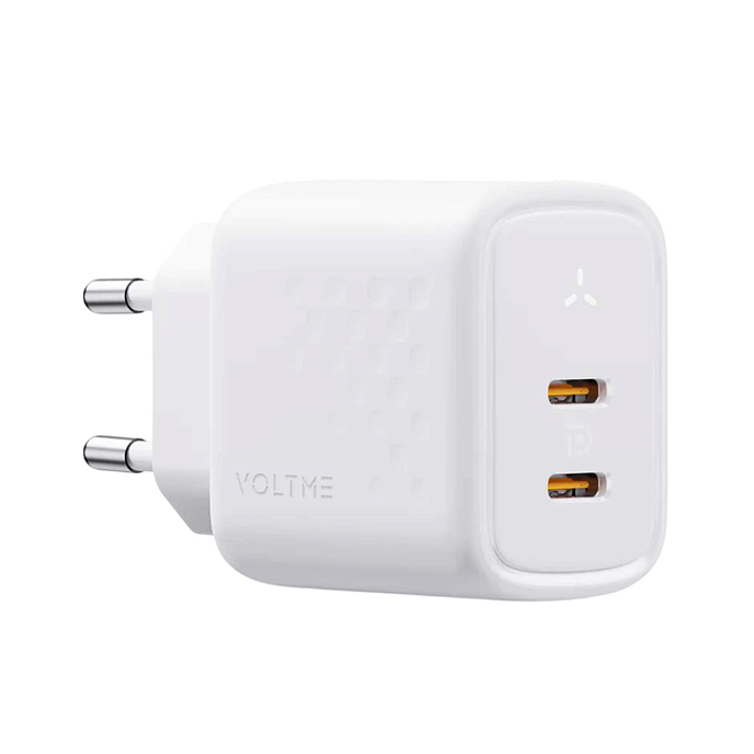 Сетевое зарядное устройство VOLTME Revo 45CA Duo White - рис.0