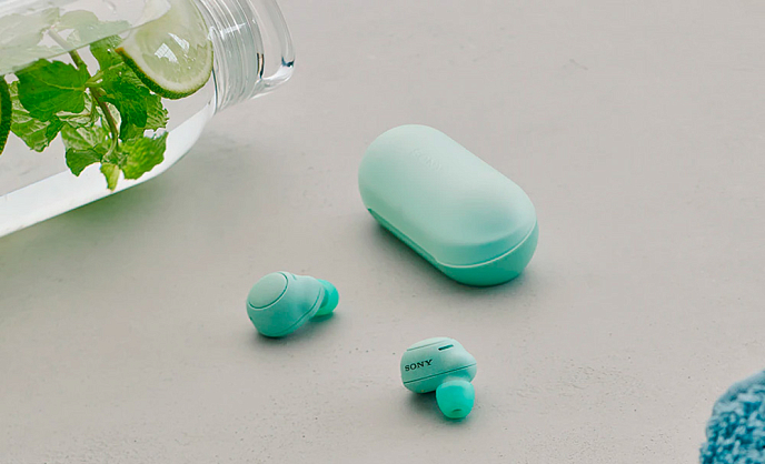 Беспроводные наушники Sony WF-C500 Green - рис.4