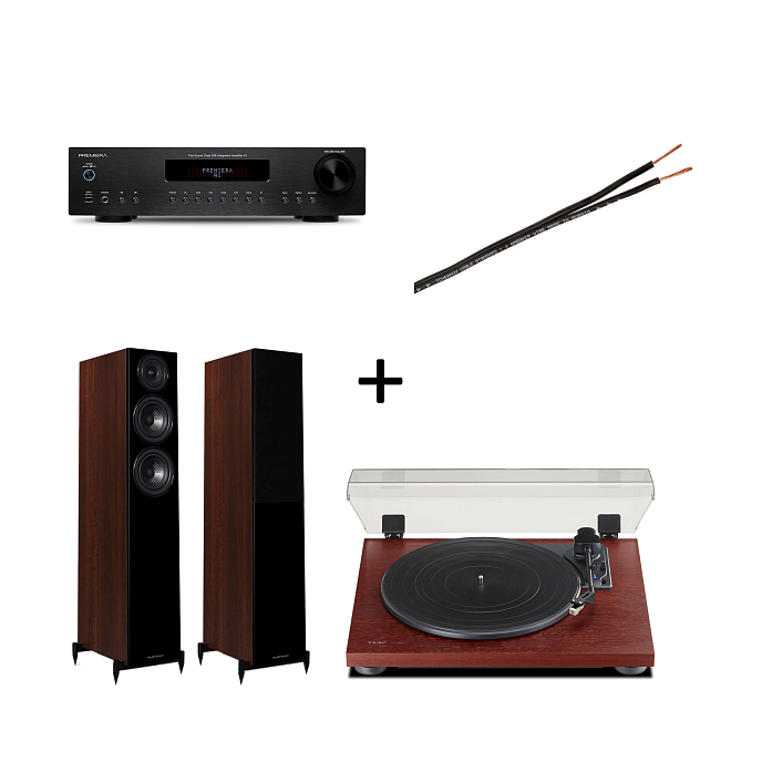 Комплект Wharfedale Diamond 12.3 + TEAC TN-180BT-A3 + Premiera A1 + Tchernov Cable - рис.0