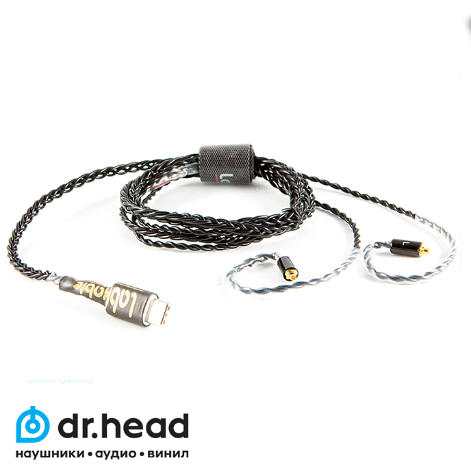 Кабель Labkable Silver Black MMCX - USB-C - рис.0