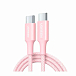 Кабель UGREEN L502 USB-C Pink 1m - рис.0