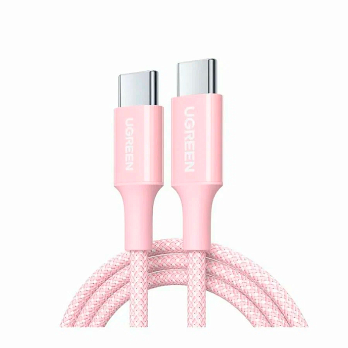 Кабель UGREEN L502 USB-C Pink 1m - рис.0