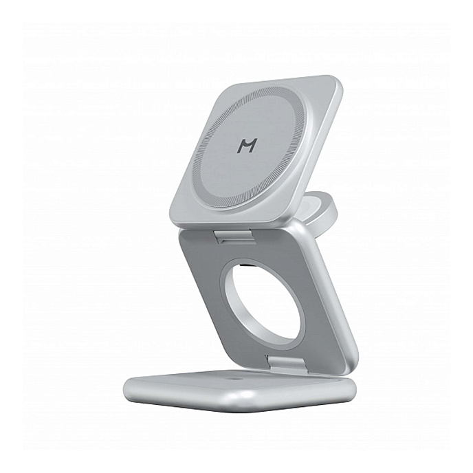 Беспроводная зарядка Magssory Fold for Samsung Silver - рис.1