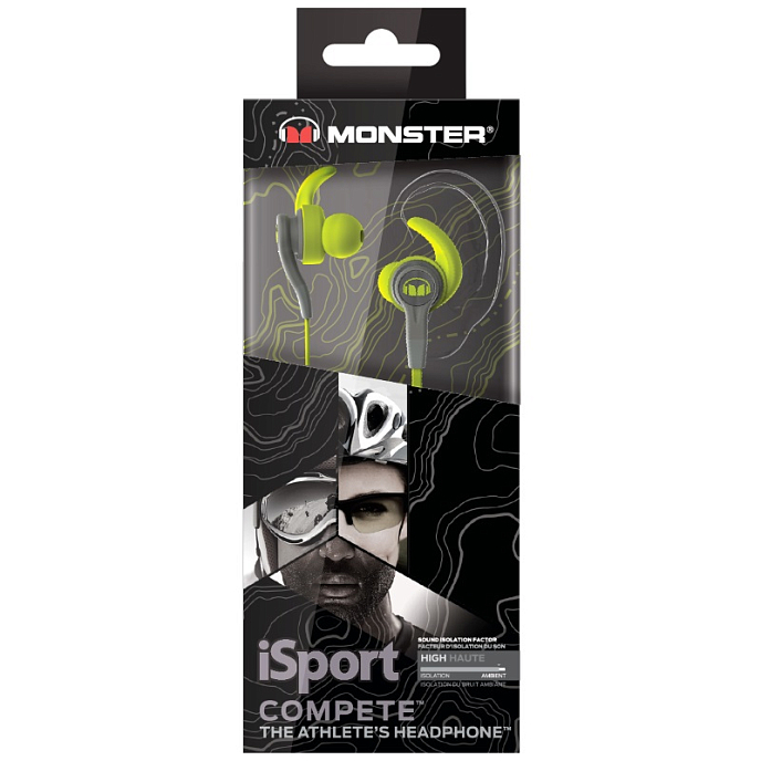 Наушники MONSTER ISPORT Compete IN-EAR (Green) - рис.3