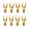 Wireworld Uni-Term Gold Spades Set of 8