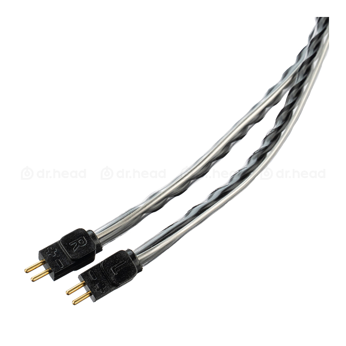Кабель Aurian cable 2-pin - 3.5 mm Black 1.2m - рис.1