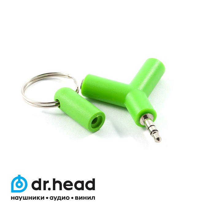 Разветвитель для наушников AXES SPT-2Y Green - рис.0