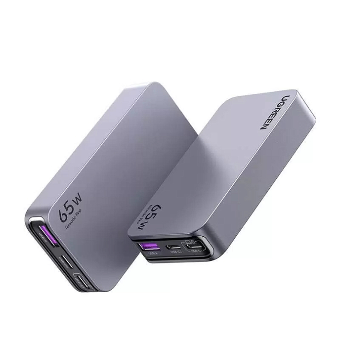 Сетевое зарядное устройство Ugreen X753 (25356) Nexode Pro 65W Ultra Slim USB-A + 2USB-C Grey - рис.0