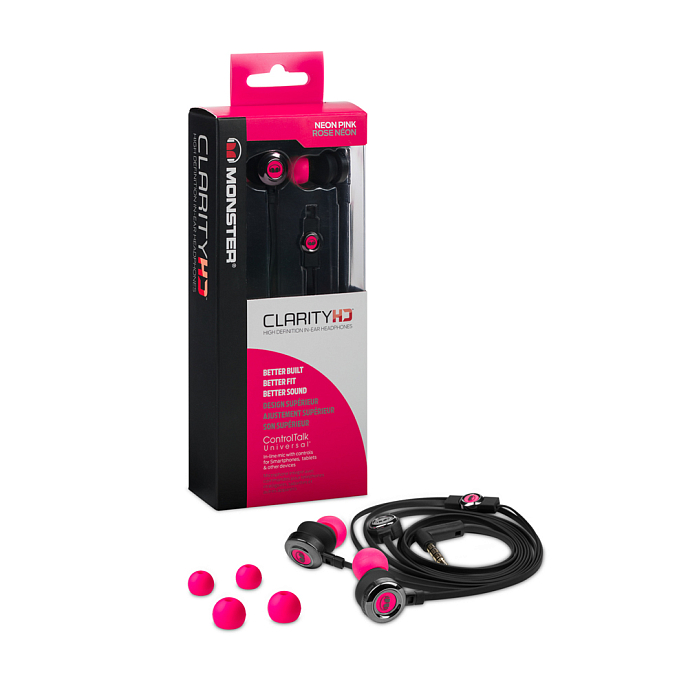 Наушники MONSTER CLARITY HD IN-EAR (NEON PINK) - рис.7