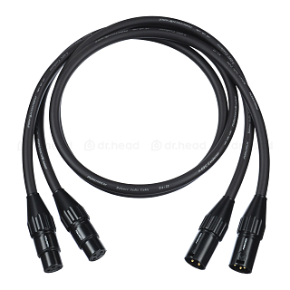 HeadMade Bennett - Furutech 2xXLR3(F) - 2xXLR3(M), 1m