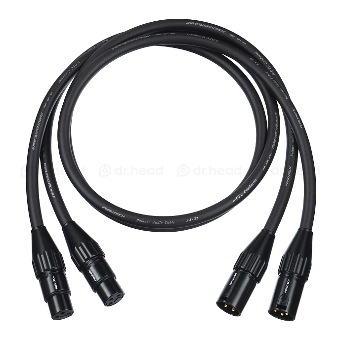 Кабель HeadMade EX-3 - Furutech 2xXLR3(F) - 2xXLR3(M), 1m - рис.0