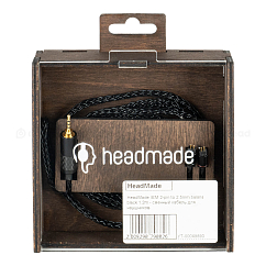 Кабель HeadMade IEM 2-pin - 2.5mm Black 1.2m