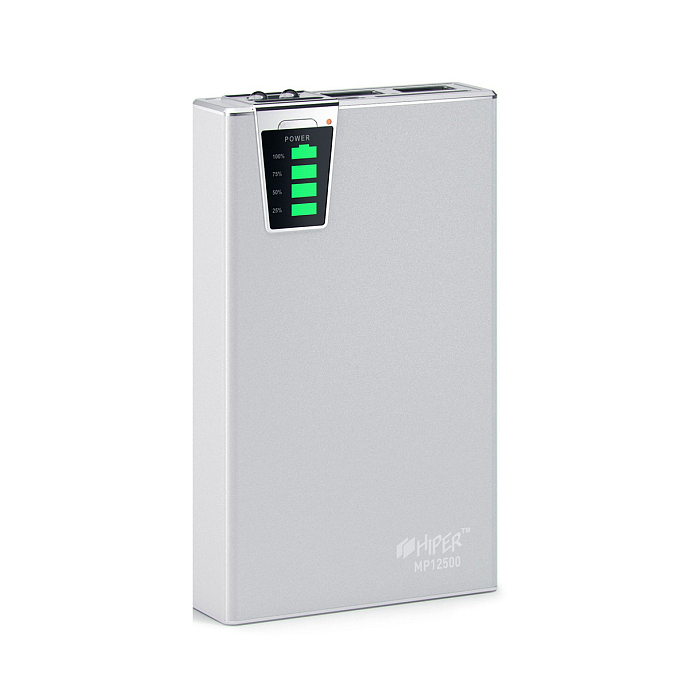 Внешний аккумулятор Hiper Power Bank MP12500 Silver - рис.0