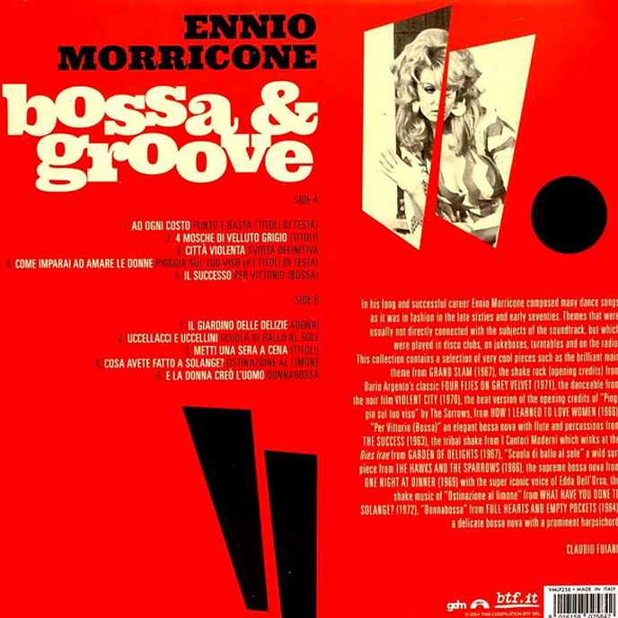 Виниловая пластинка Ennio Morricone - Bossa & Groove - Coloured LP - рис.1