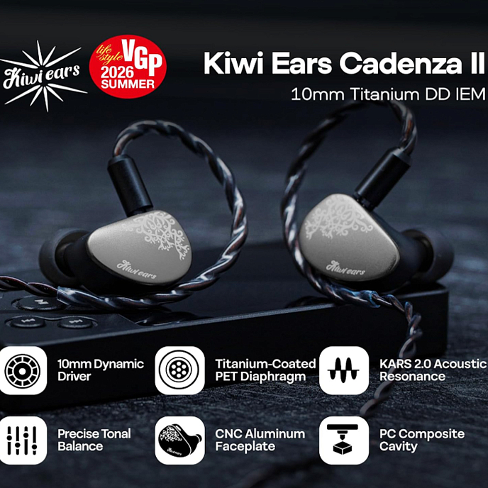 Наушники внутриканальные KiwiEars Cadenza II (3.5mm w/o Mic) Grey - рис.6