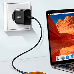 Сетевое зарядное устройство Ugreen CD137 USB-C Power Adapter 20W Black