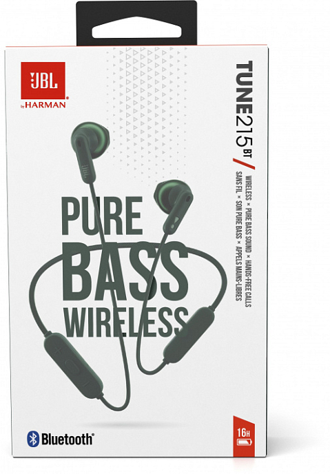 Беспроводные наушники JBL Tune 215BT Green - рис.5