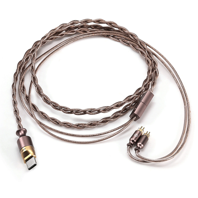 Кабель ddHiFi M130B Coffee 2-pin - рис.0