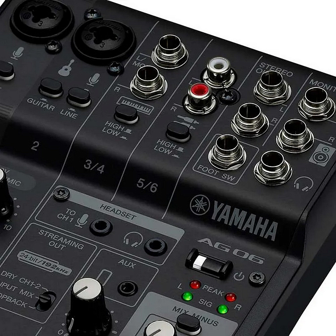 Микшерный пульт Yamaha AG06MK2 Black - рис.4
